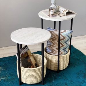 میز کنار حصیری